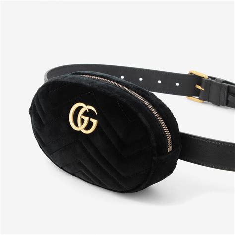 black velvet gucci bag|Gucci marmont belt bag velvet.